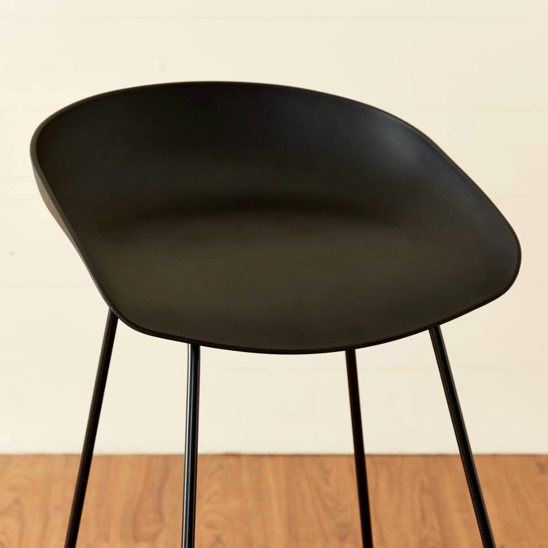 Modern Scandinavian Bar Stool Metal Leg BarStool