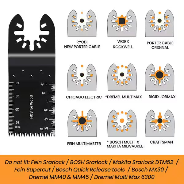 Multi Tool Oscillating Saw Blades 96PCS
