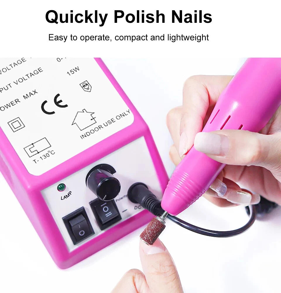 Nail Drill Kit Manicure 20000RPM Professional pedicure electric
