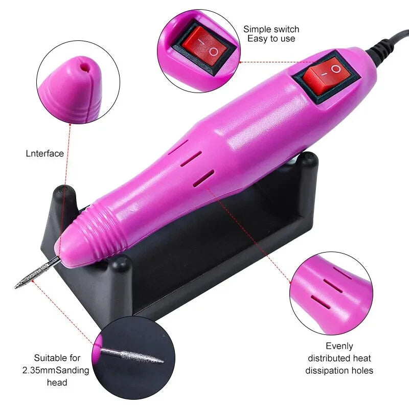 Nail Drill Kit Manicure 20000RPM Professional pedicure electric