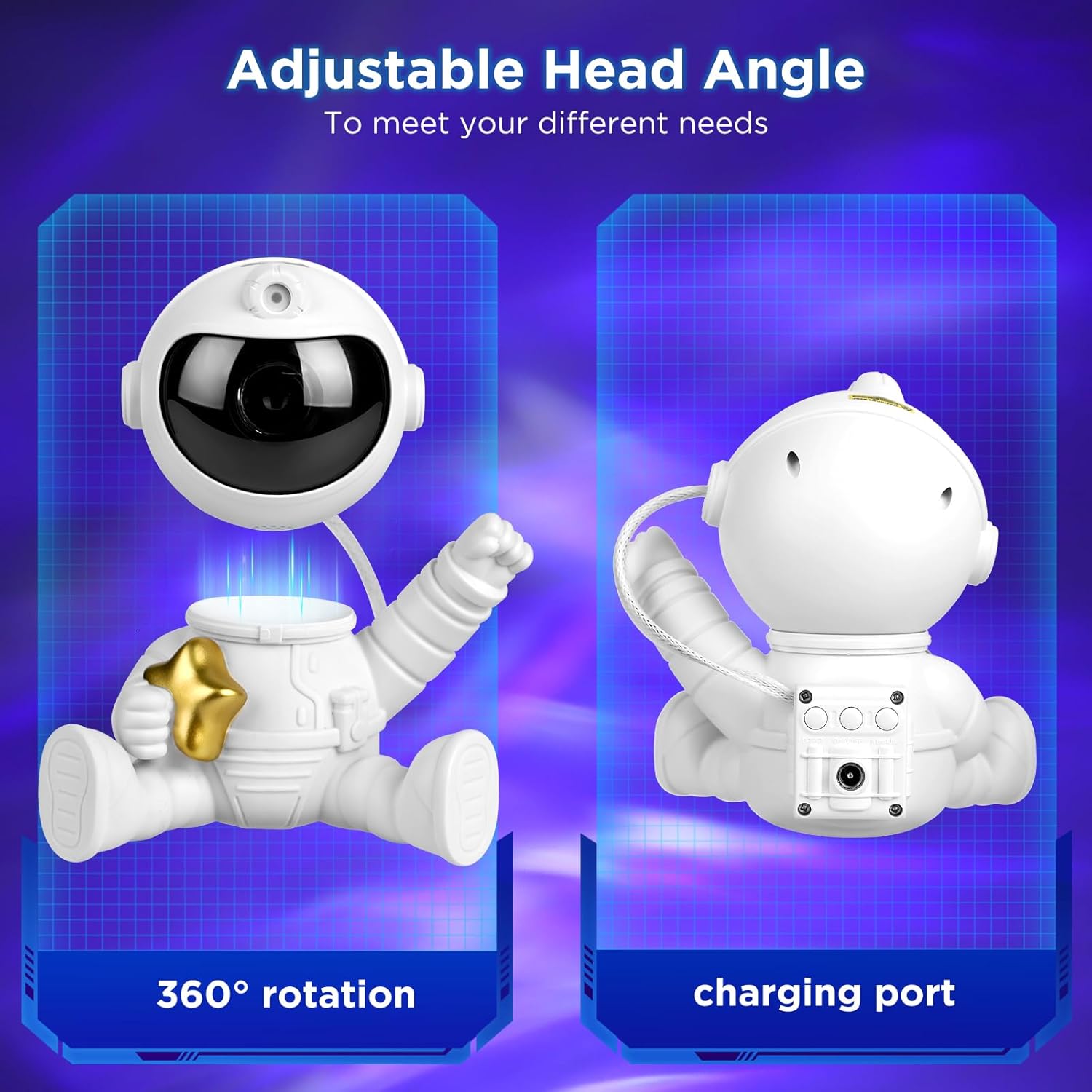 Astronaut Galaxy Night Light Projector (Star)