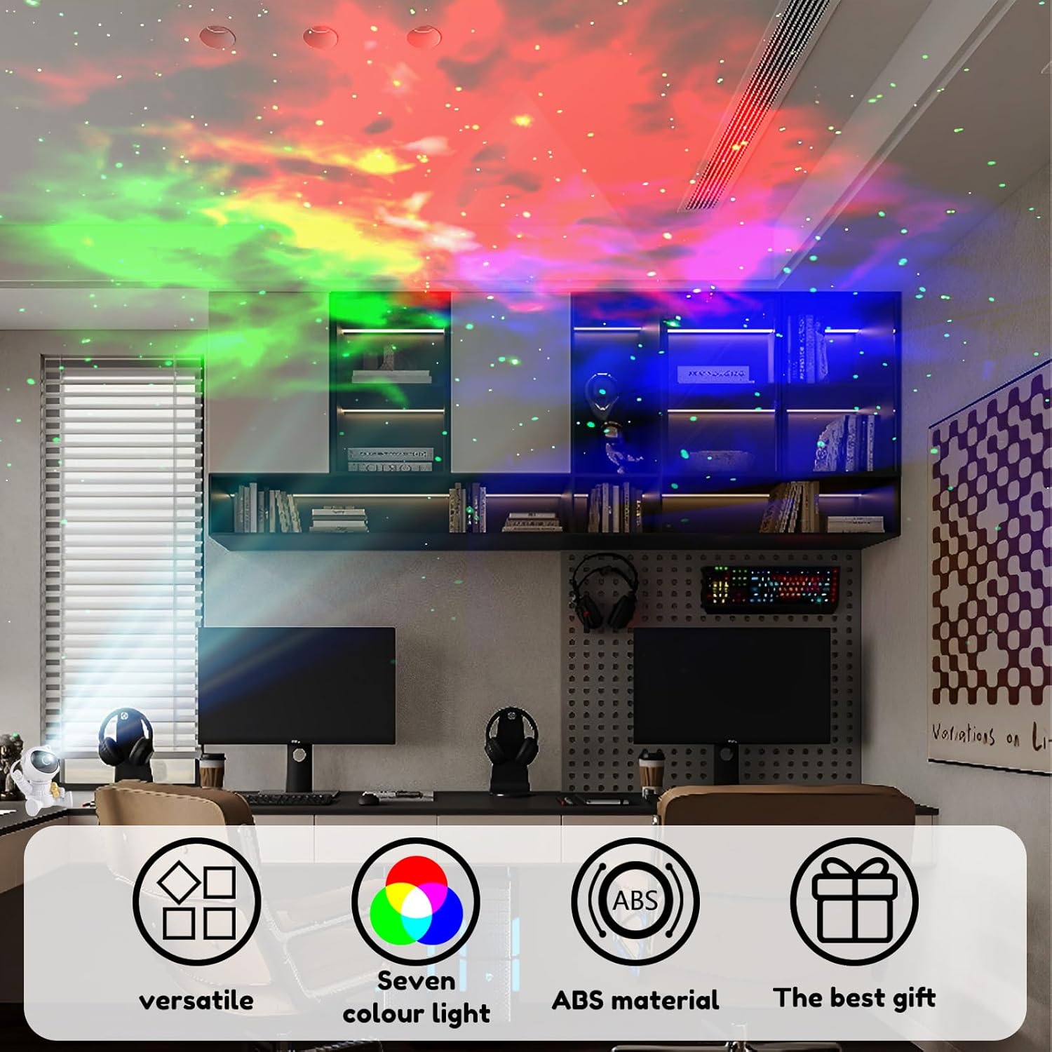 Astronaut Galaxy Night Light Projector (Star)