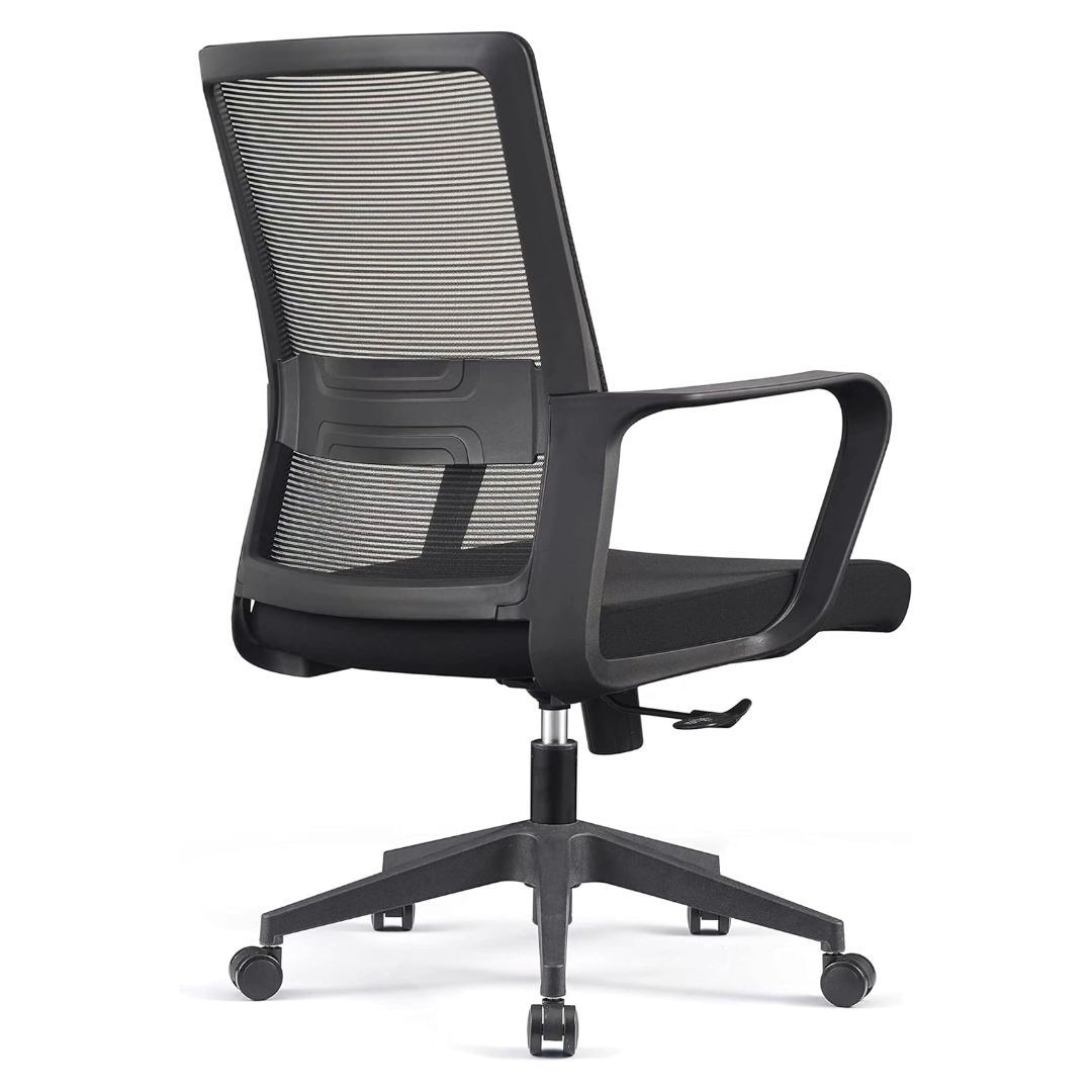 Adjustable Office Chair Study Computer Chair (Black)