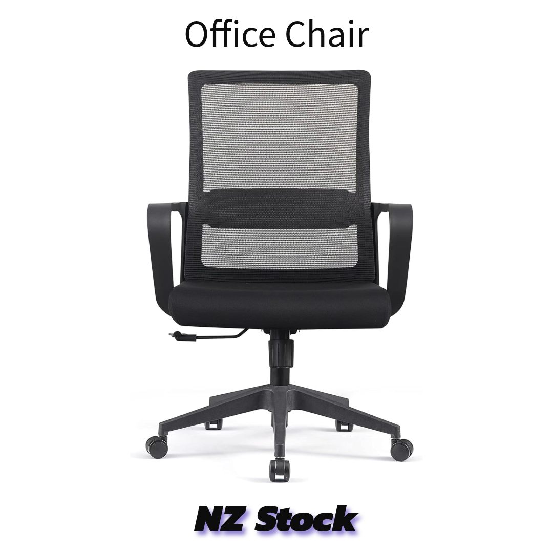 Adjustable Office Chair Study Computer Chair (Black)