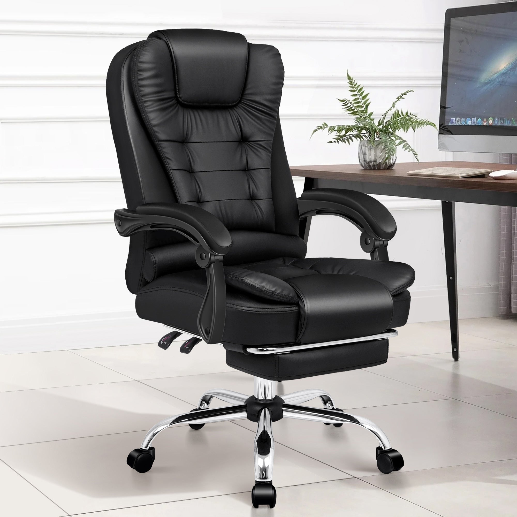 Office Chair Leather Chair Executive Gaming Chair with Massager