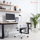 Office Chair Swivel Chair Ergonomic Office Chair (White)