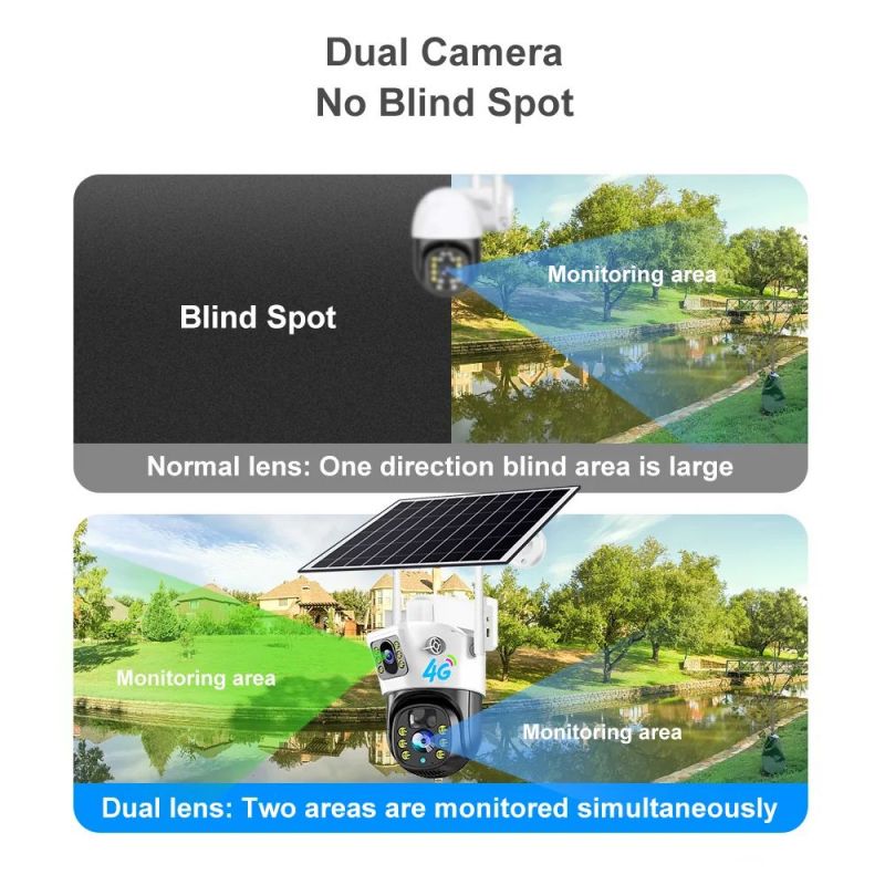Outdoor Solar Wifi Security Camera 1080P