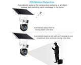 Outdoor Solar Wifi Security Camera 1080P