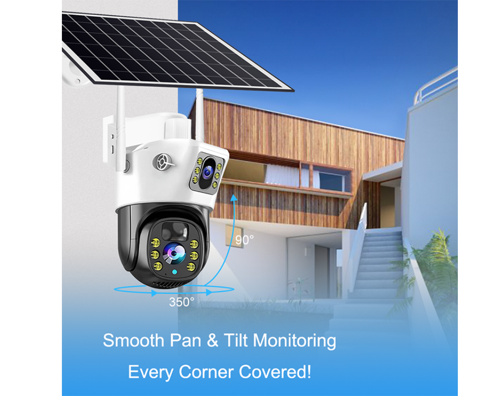 Outdoor Solar Wifi Security Camera 1080P