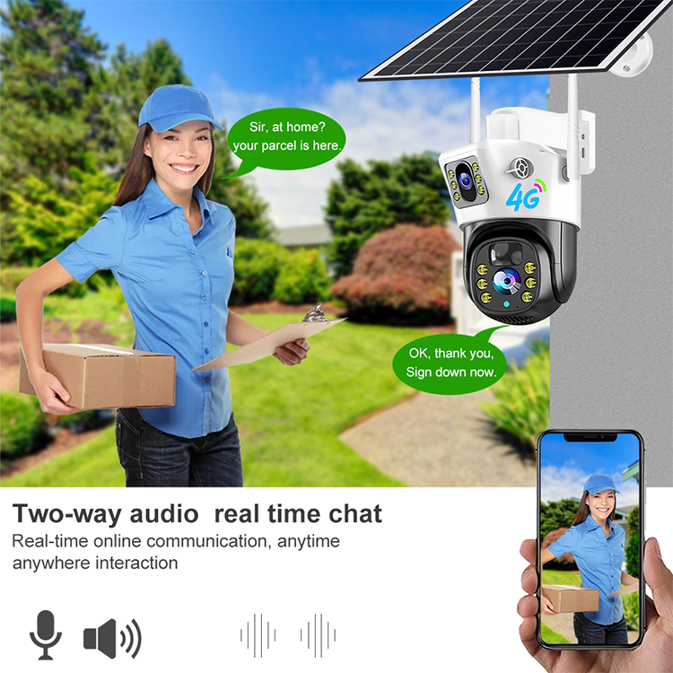 Outdoor Solar Wifi Security Camera 1080P