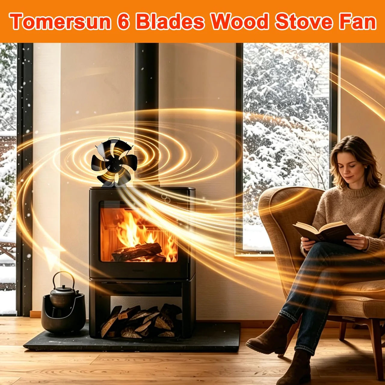 Stove Fan Heat Powered Stove Fan