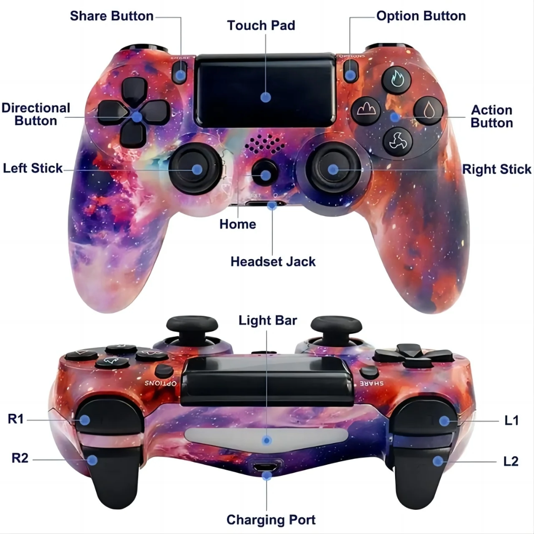 Wireless PS4 Controller Replacement (Cherry)