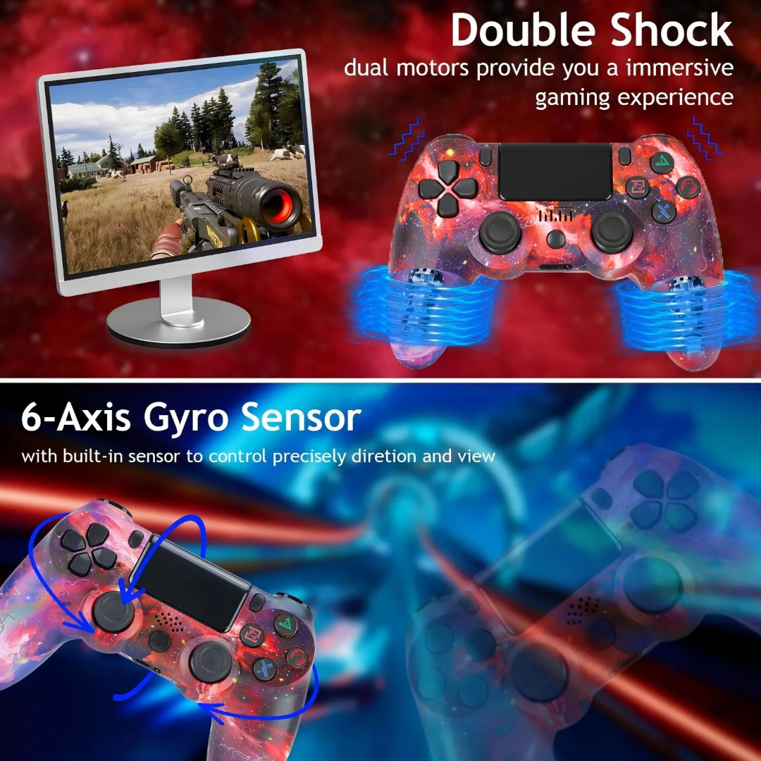 Wireless PS4 Controller Replacement (Red)