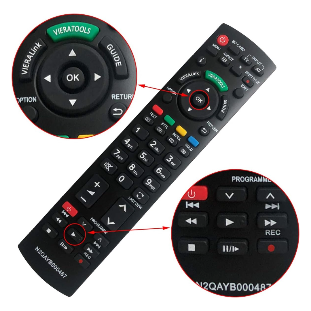 Replacement Remote compatible with Panasonic TV