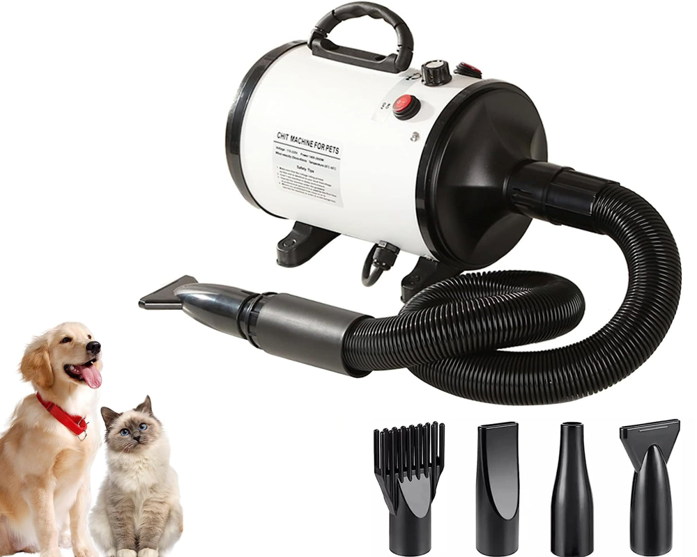 Pet Hair dryer Blower Heater White