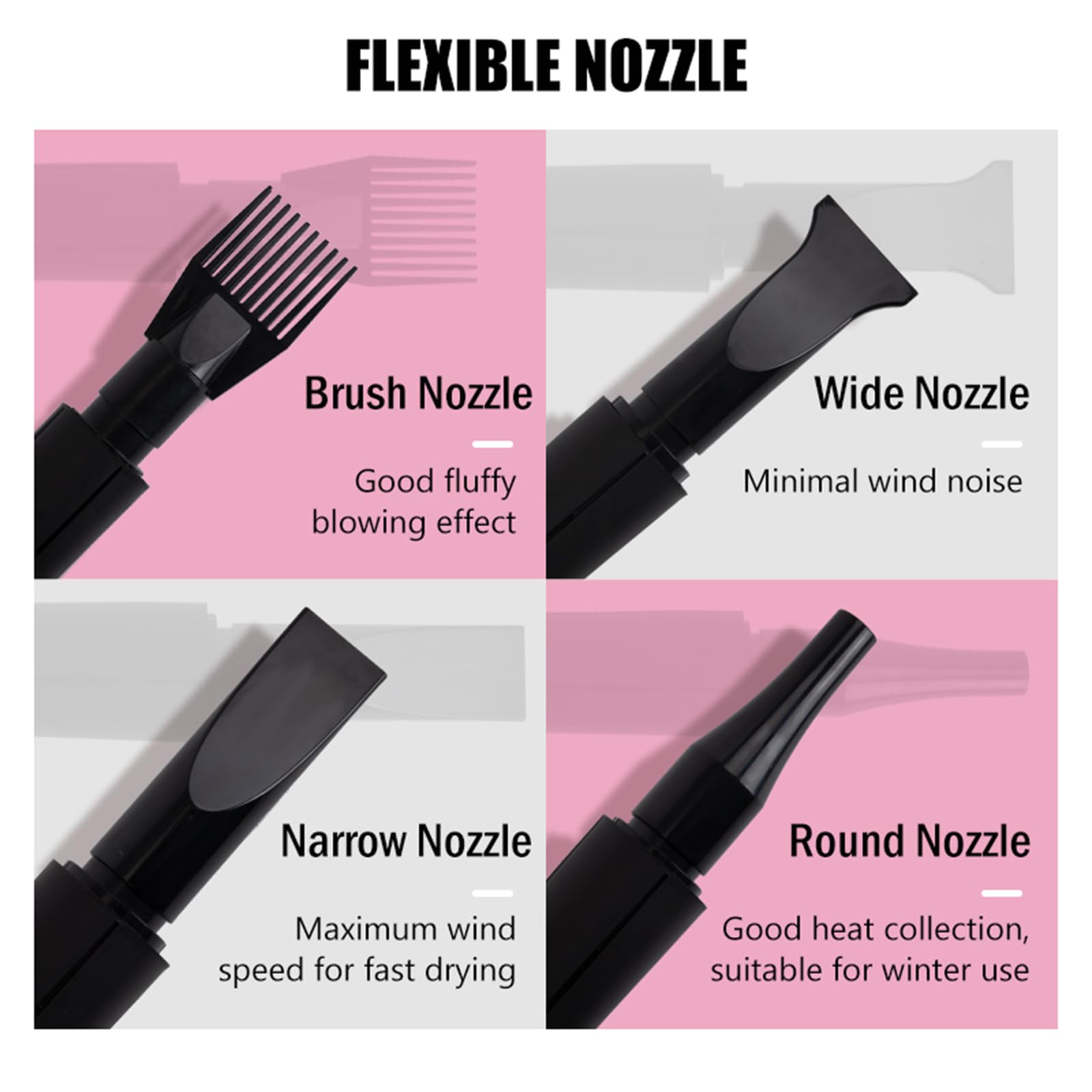 Pet Hair Dryer Grooming Blower Pink