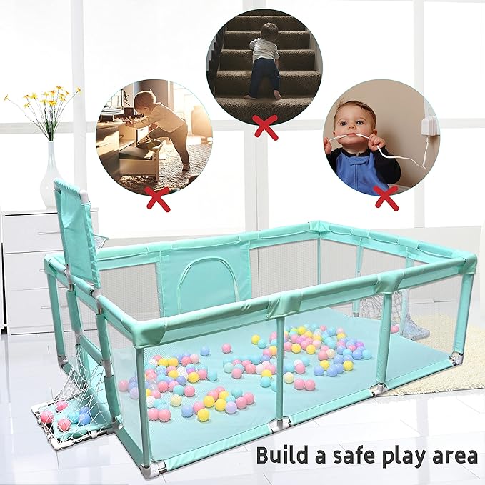 Baby Kids Playpen Fence Gate Wall Fence