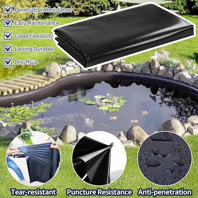 Pond Liner 10 x 6m 0.5mm HDPE
