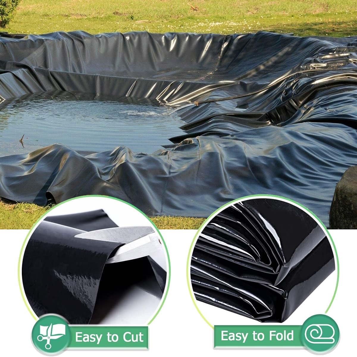 Pond Liner 10 x 8m 0.5mm HDPE