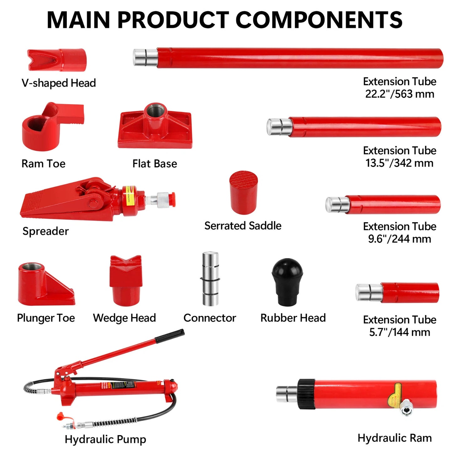 Porta Power 10T Hydraulic Ram Jack Panel Pack