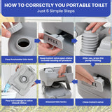 Portable Toilet for Camping 20L