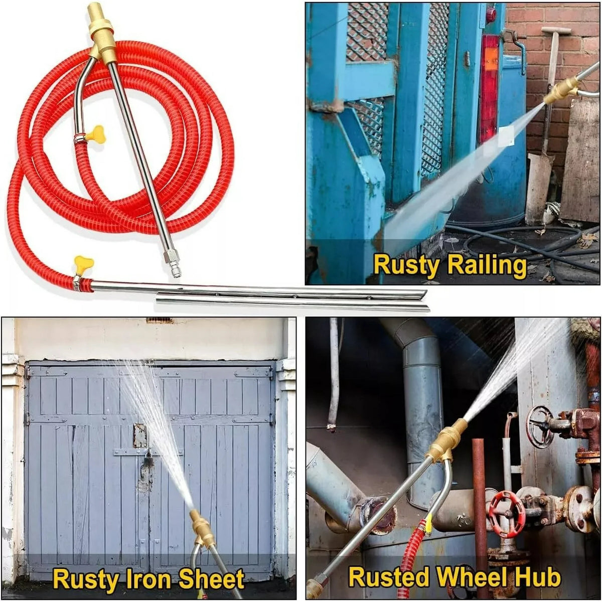 Pressure Washer Sandblasting Kit 1/4 Inch Sand Blaster