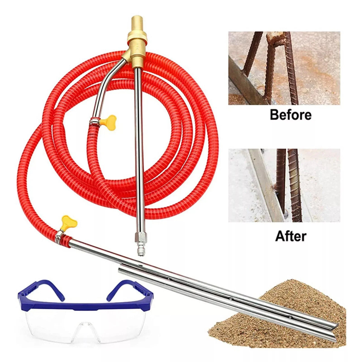 Pressure Washer Sandblasting Kit 1/4 Inch Sand Blaster
