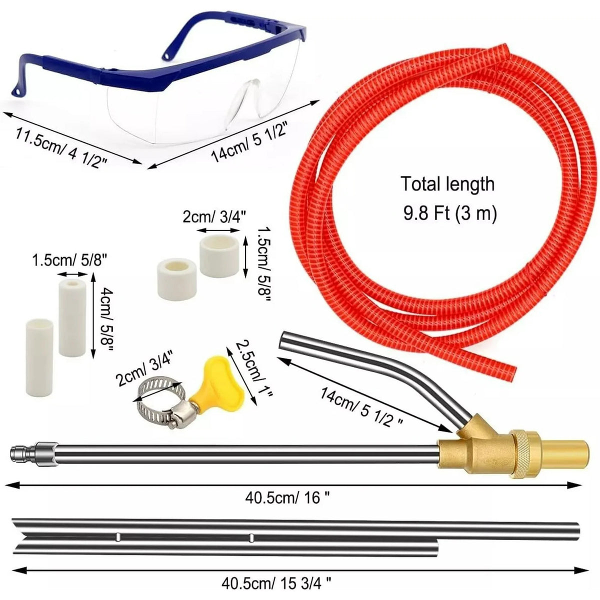 Pressure Washer Sandblasting Kit 1/4 Inch Sand Blaster