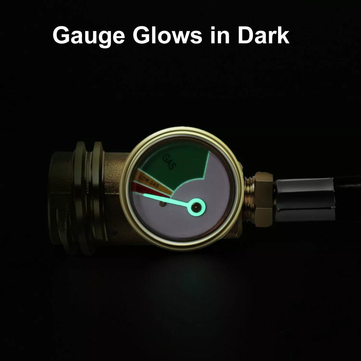 Propane Tank Hose Extension with Gauge