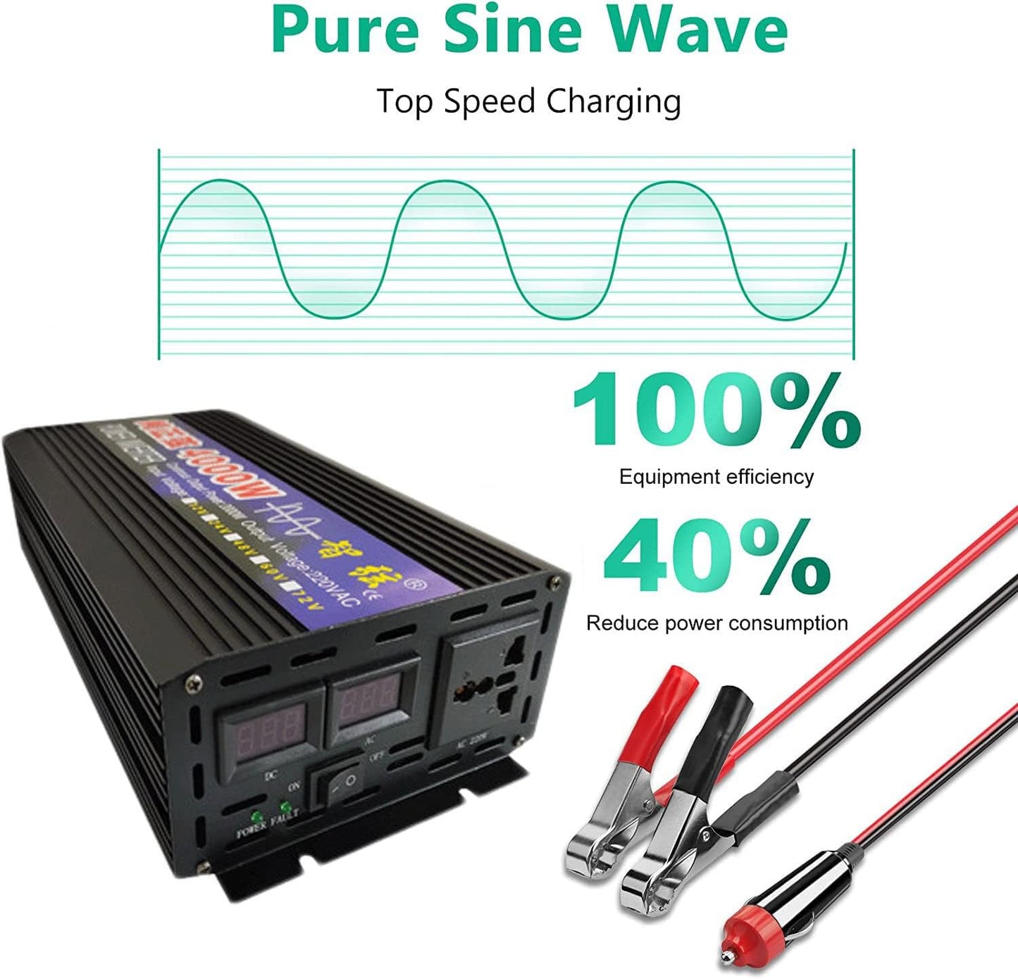 Pure Sine wave Inverter 1000W 12V