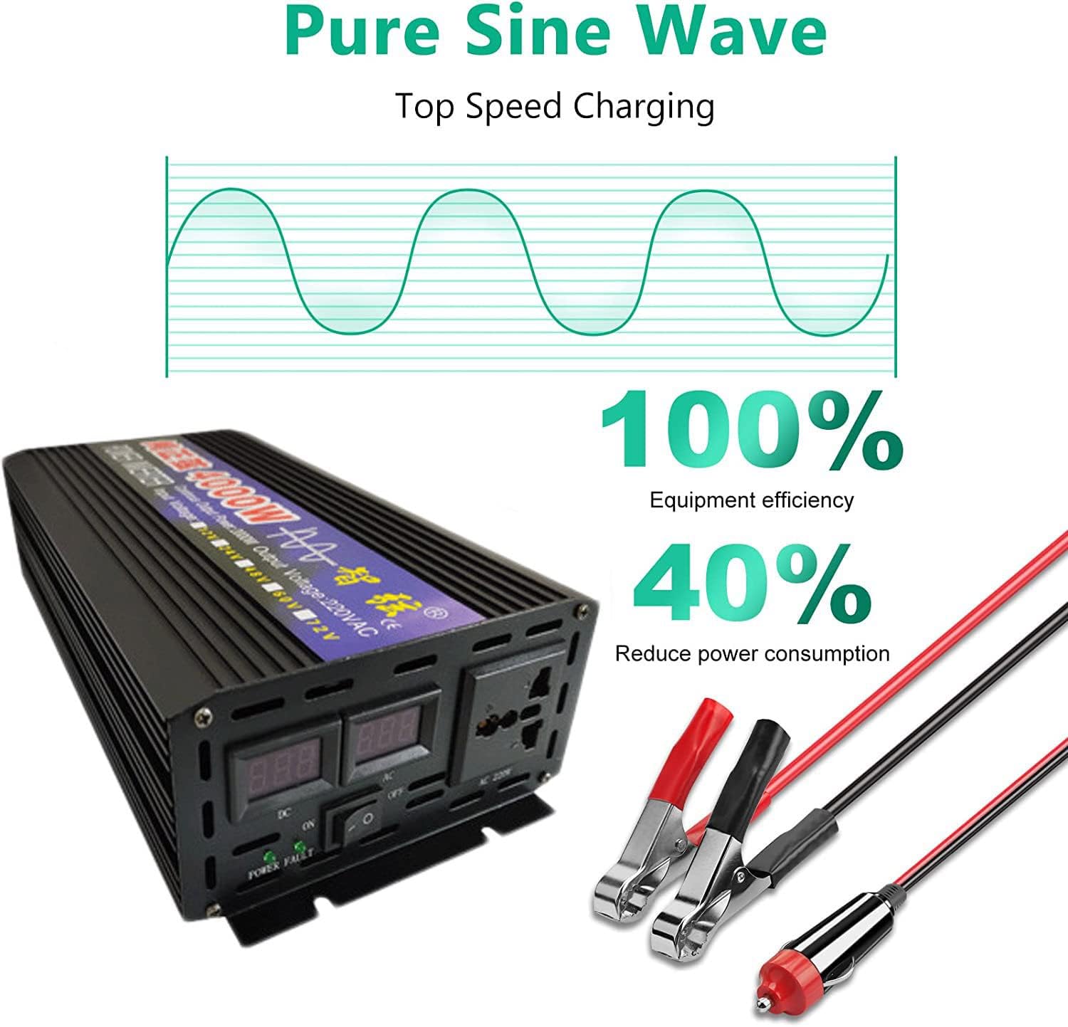 Pure Sine wave Inverter 1000W 12V