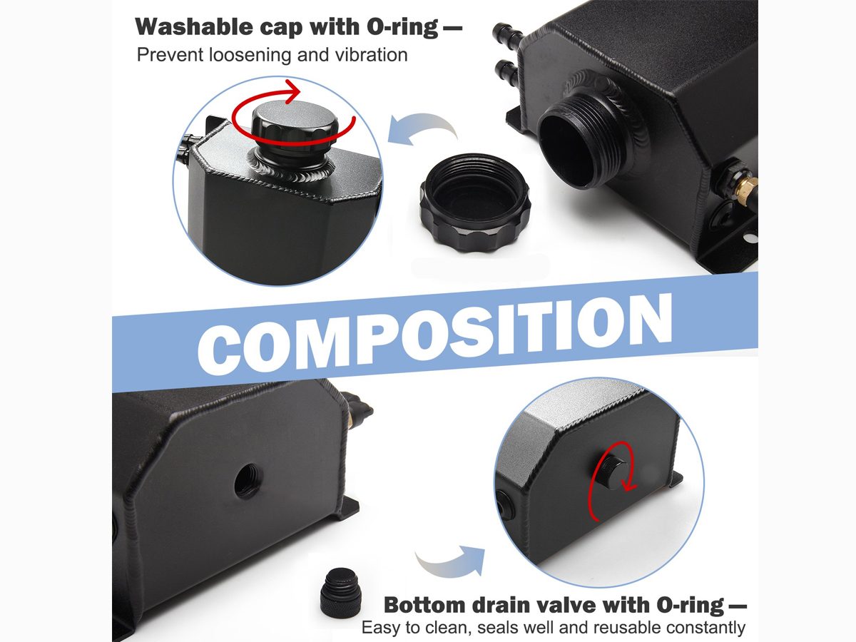 Radiator Overflow Tank Coolant Kit 1L