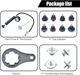 Universal Cooling System Radiator Pressure Tester Gasket Test Kit Leak Detector