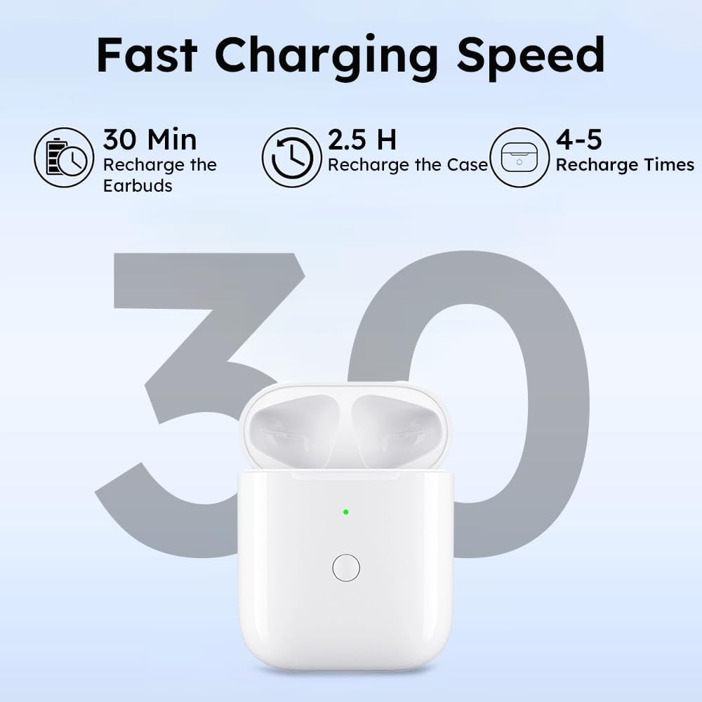 Replacement Wireless Charging Case for AirPods 1 & 2