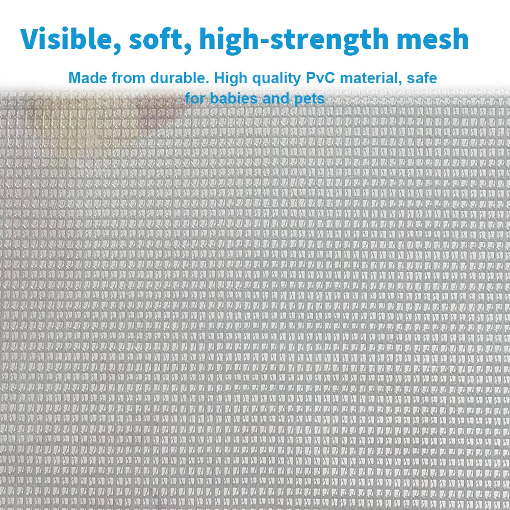 Retractable Baby Gate Safety Cat Enclosure Indoor Pet Dog Fence Guard Barrier