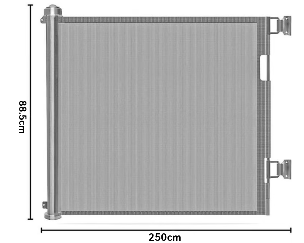 Retractable Baby Gate Safety Cat Enclosure Indoor Pet Dog Fence Guard Barrier