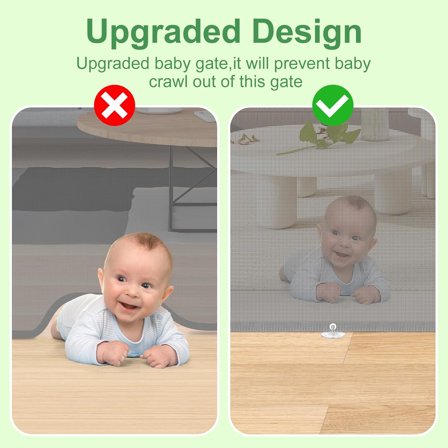 Retractable Baby Gate Safety Cat Enclosure Indoor Pet Dog Fence Guard Barrier