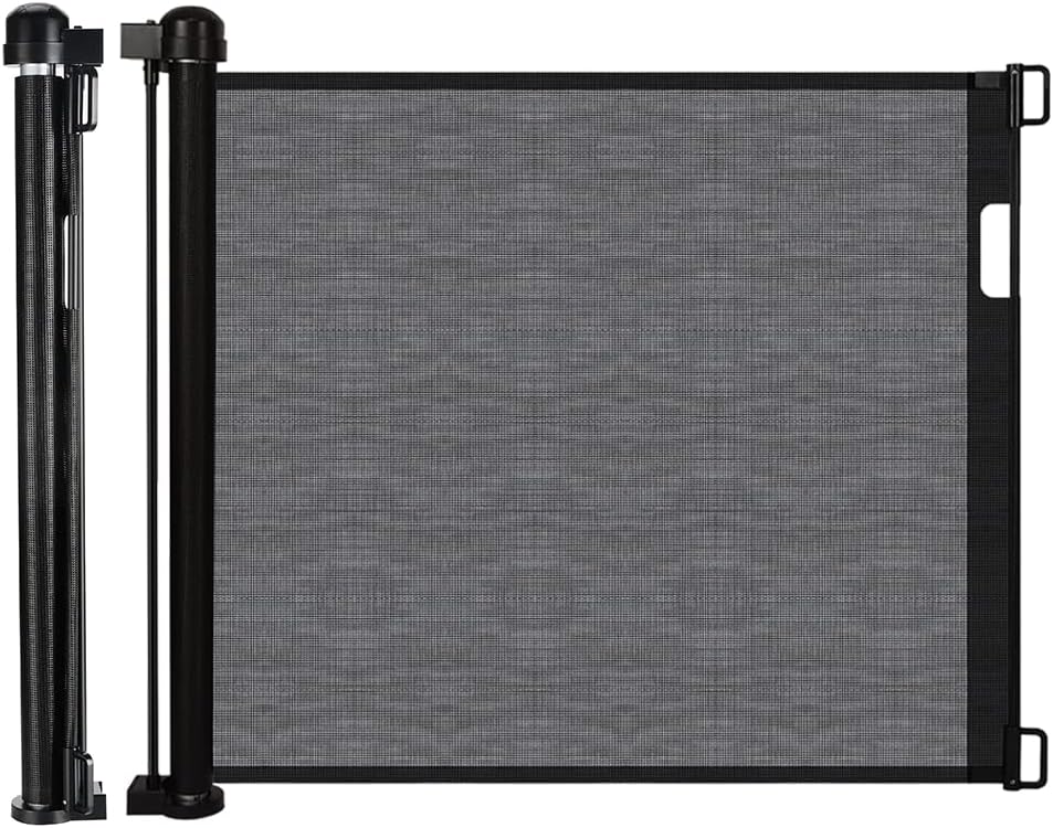 Retractable Baby Gate Safety Cat Enclosure Indoor Pet Dog Fence Guard Barrier