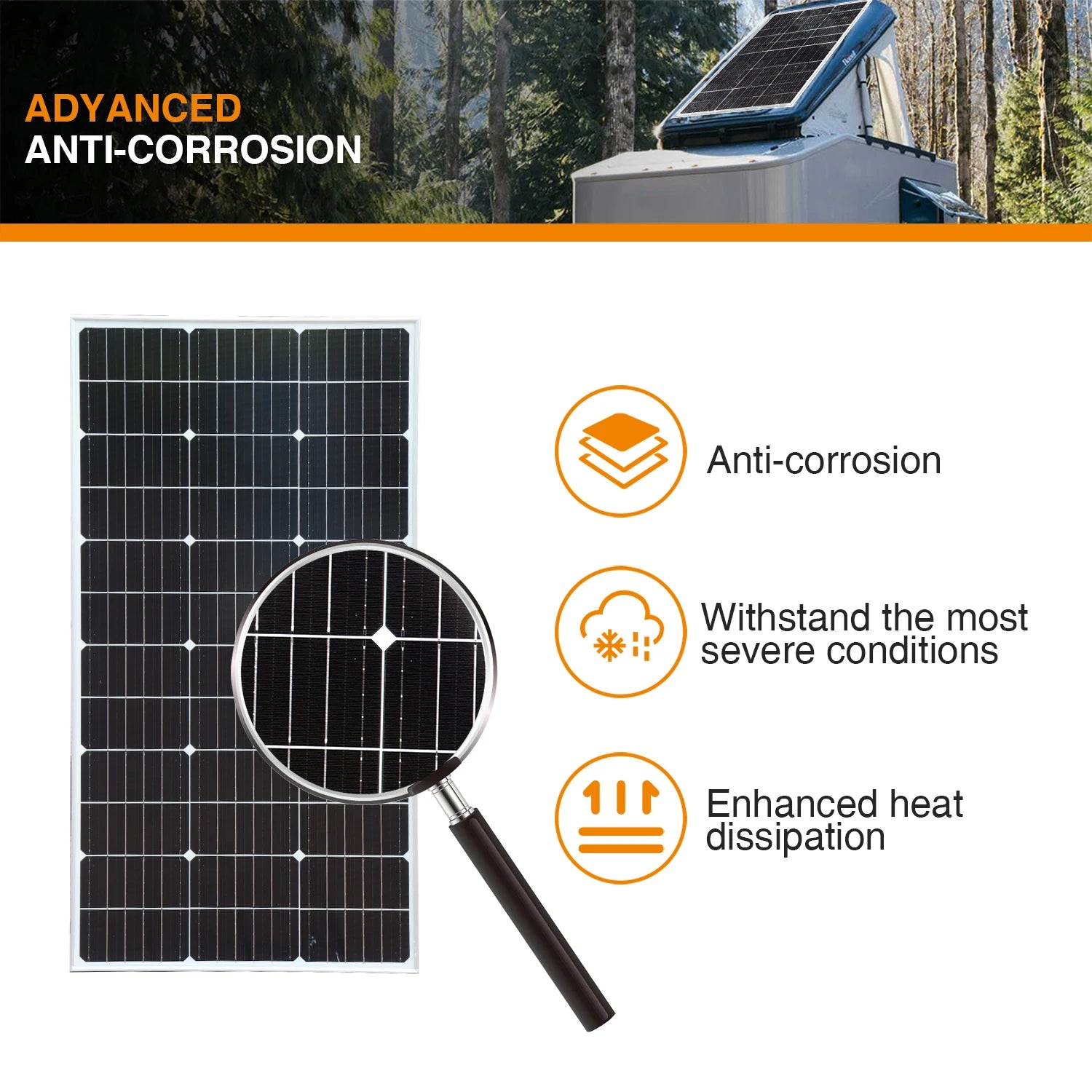 150W Solar Panel Monocrystalline