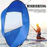 42in Sail Foldable Kayak Boat Wind Sail (Blue)
