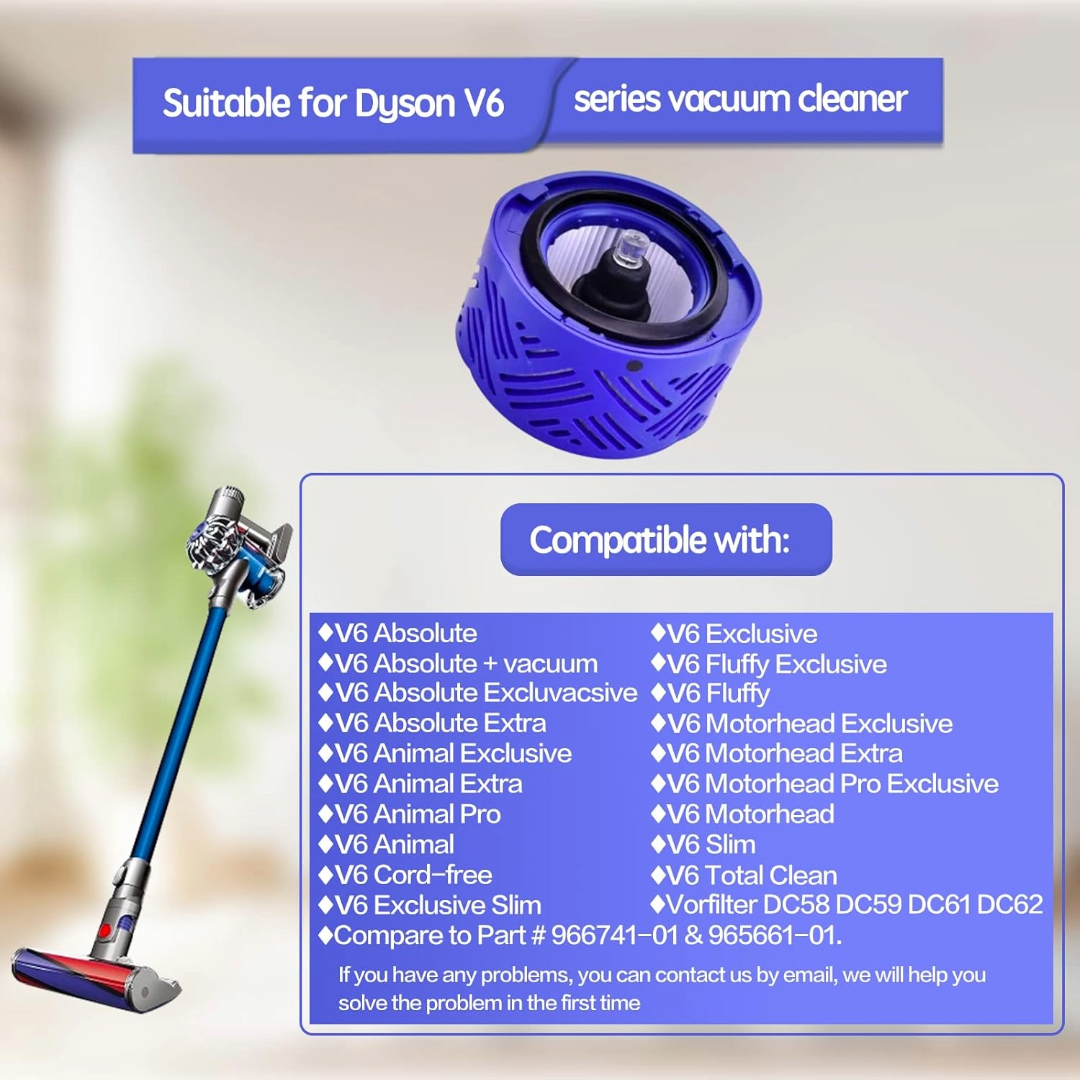 Compatible with Dyson Replacement Post Filter DC59 V6 Series Hepa Filter