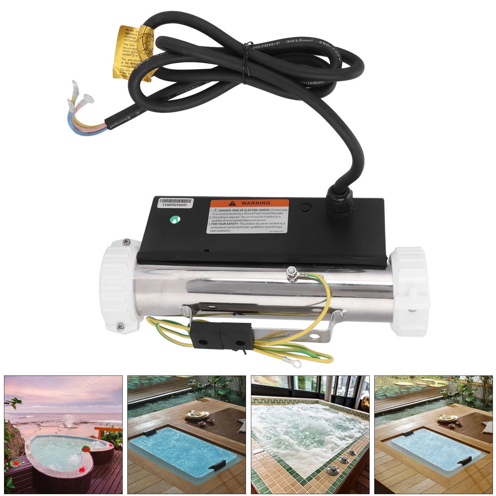 SPA Pool Inline Thermostat H15-R1 Hydromassage Bathtub