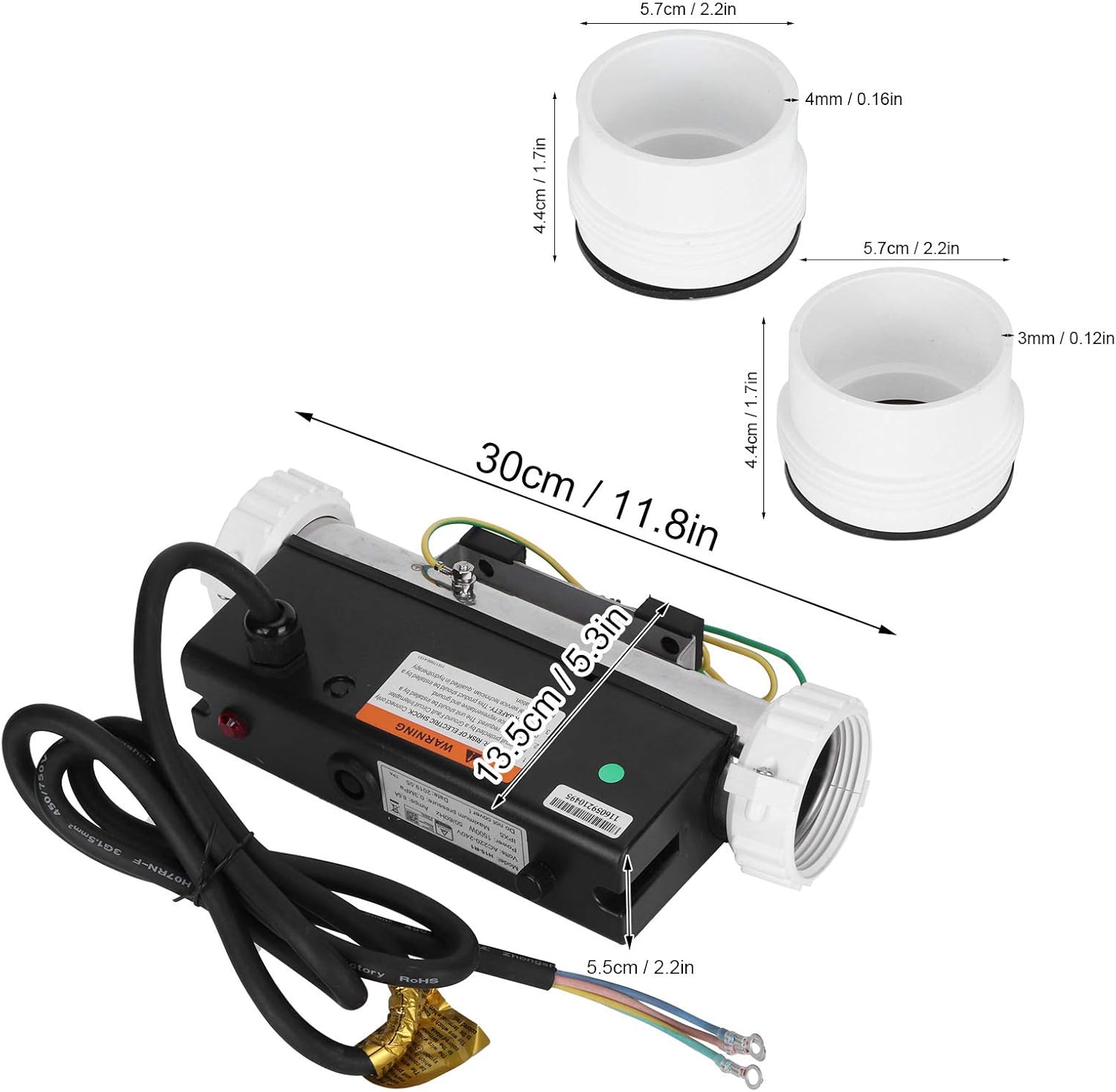 SPA Pool Inline Thermostat H15-R1 Hydromassage Bathtub