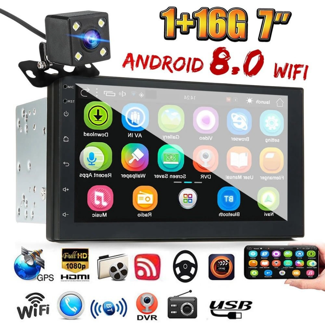 7" Car Stereo With Reverse camera