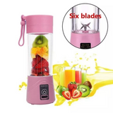 Portable Juicer Blender Mixer with 6 Blades