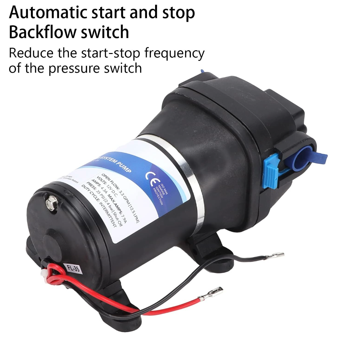 12V 25psi Portable Water Pressure Pump