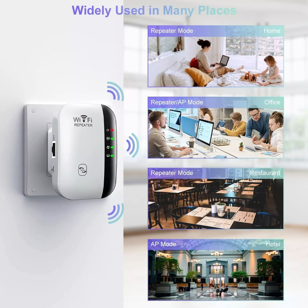 WiFi Repeater Range Wireless Extender Blast Amplifier 300Mbps