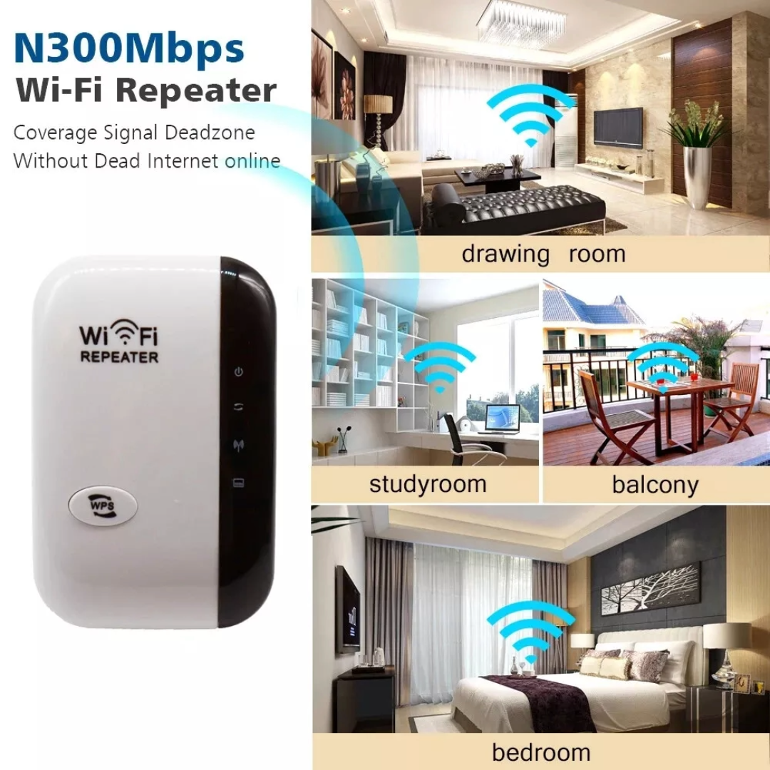 WiFi Repeater Range Wireless Extender Blast Amplifier 300Mbps