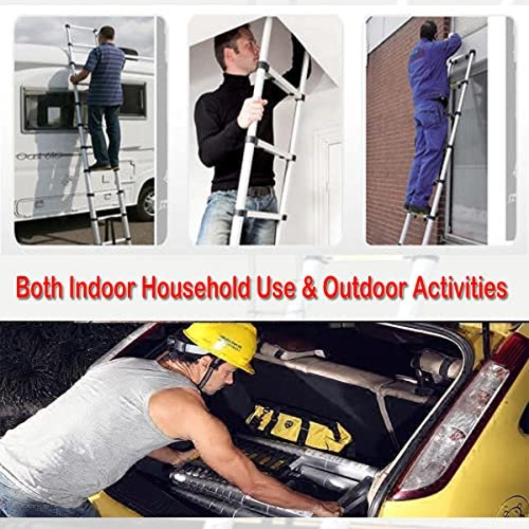 3.8m Telescopic Ladder Aluminium Extension Ladder