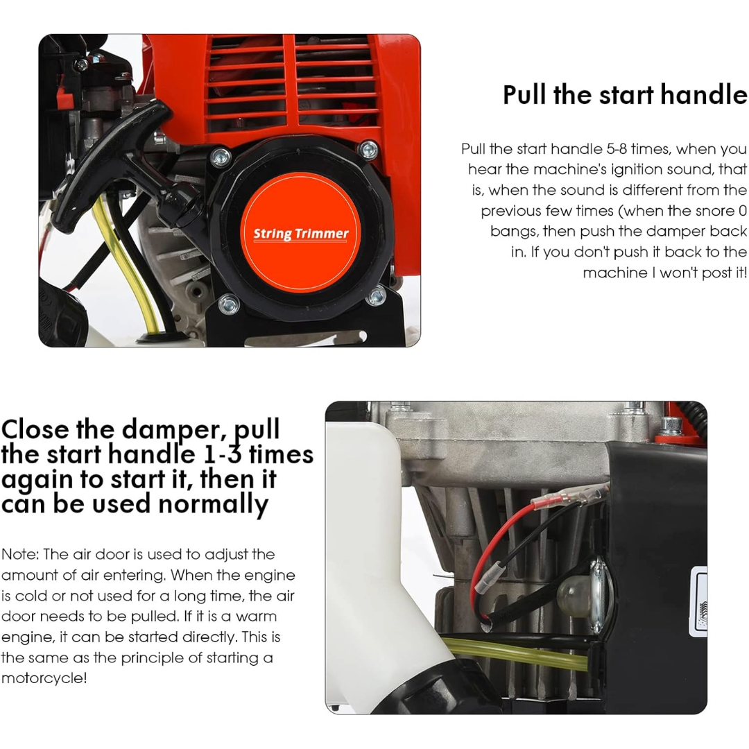 High-Powered Brush Weed Cutter Saw Hedge Trimmer 5 in 1